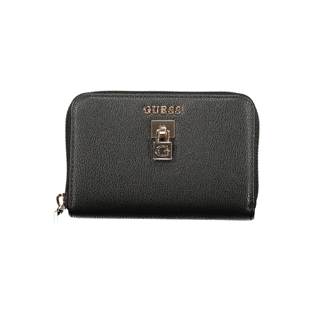 Guess Jeans Nero Poliuretano Women Wallet - Luxury Boutique Co