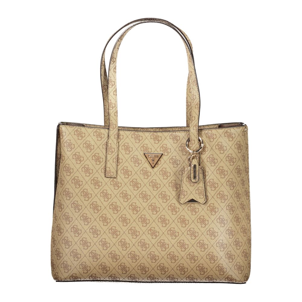 Guess Jeans Beige Polyurethane Women Handbag - Luxury Boutique Co
