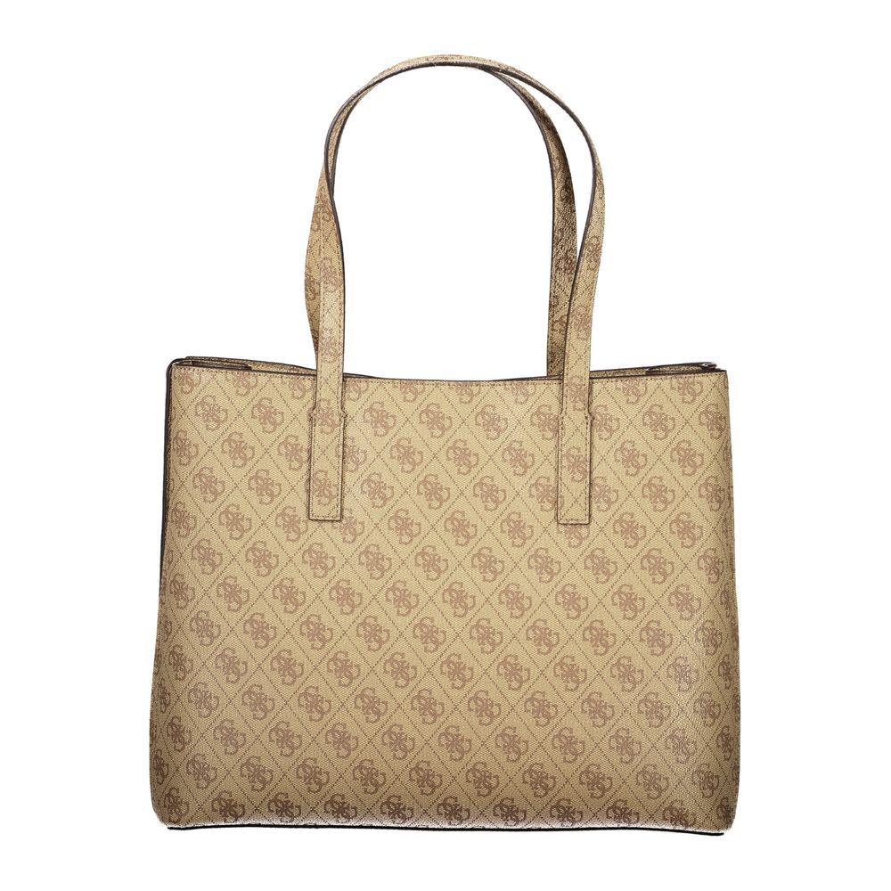 Guess Jeans Beige Polyurethane Women Handbag - Luxury Boutique Co