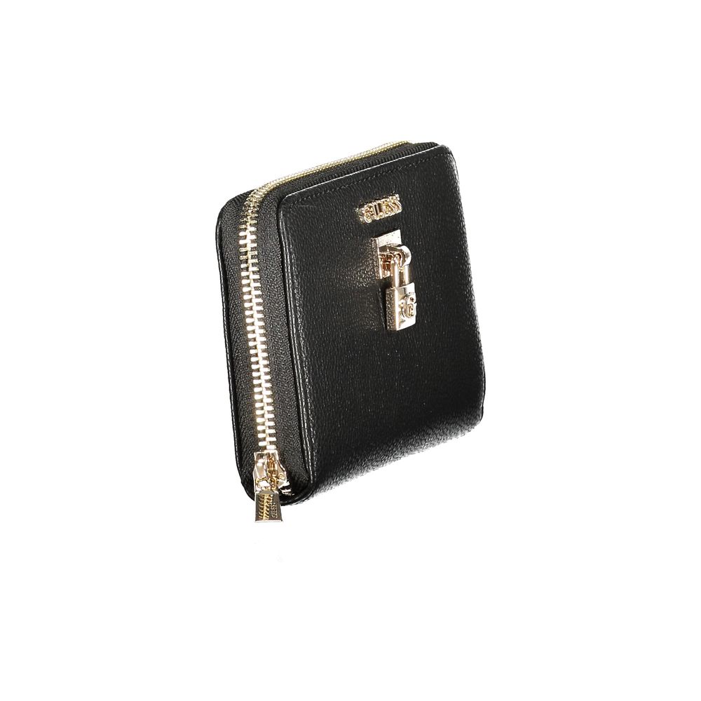 Guess Jeans Nero Poliuretano Women Wallet - Luxury Boutique Co