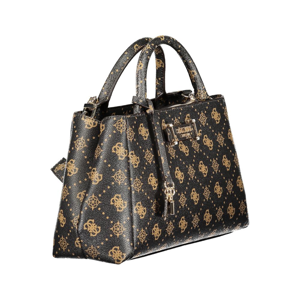 Guess Jeans Marrone Poliuretano Women Handbag - Luxury Boutique Co