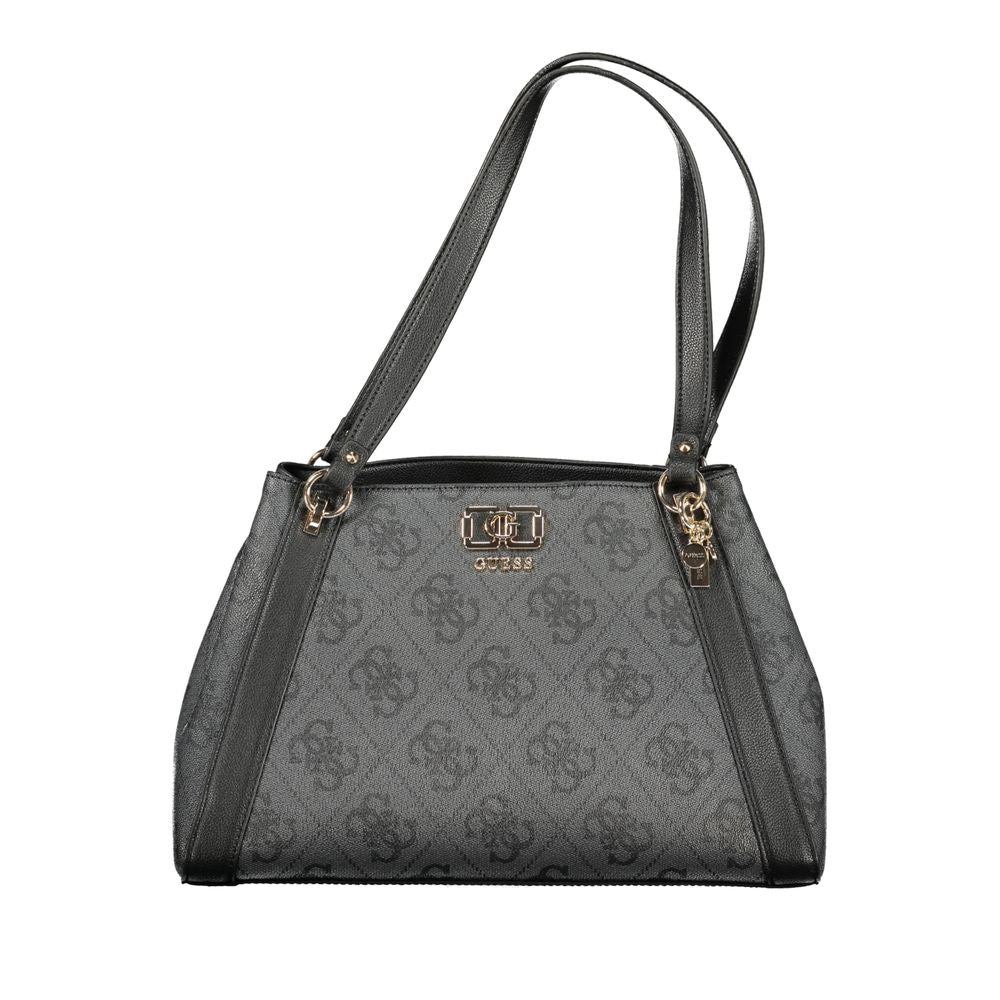 Guess Jeans Nero Poliuretano Women Handbag - Luxury Boutique Co