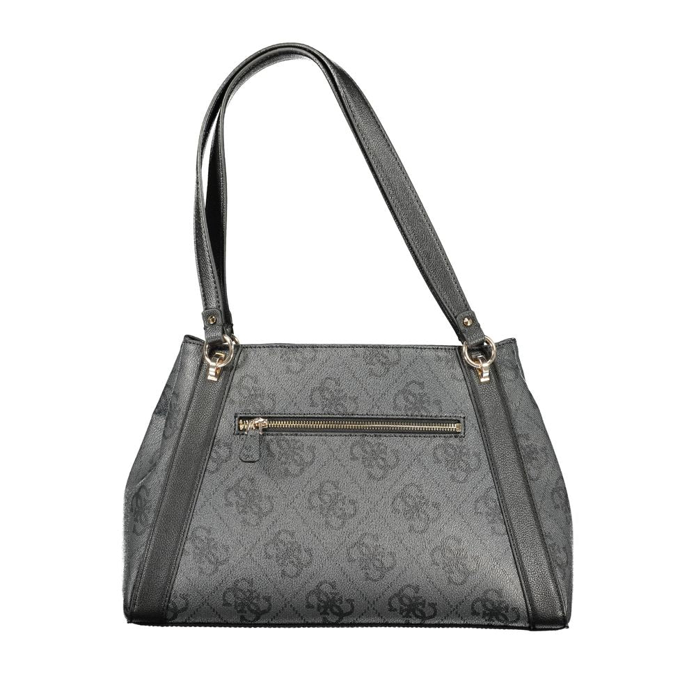 Guess Jeans Nero Poliuretano Women Handbag - Luxury Boutique Co