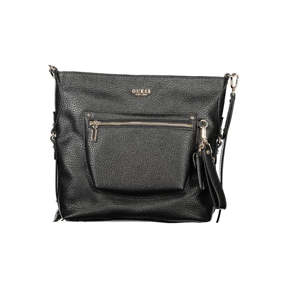 Guess Jeans Black Polyurethane Women's Handbag - Luxury Boutique Co