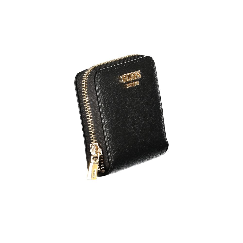 Guess Jeans Nero Poliuretano Women Wallet - Luxury Boutique Co