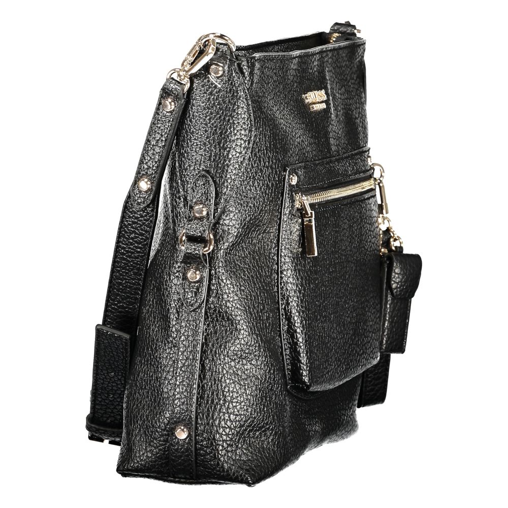 Guess Jeans Black Polyurethane Women's Handbag - Luxury Boutique Co