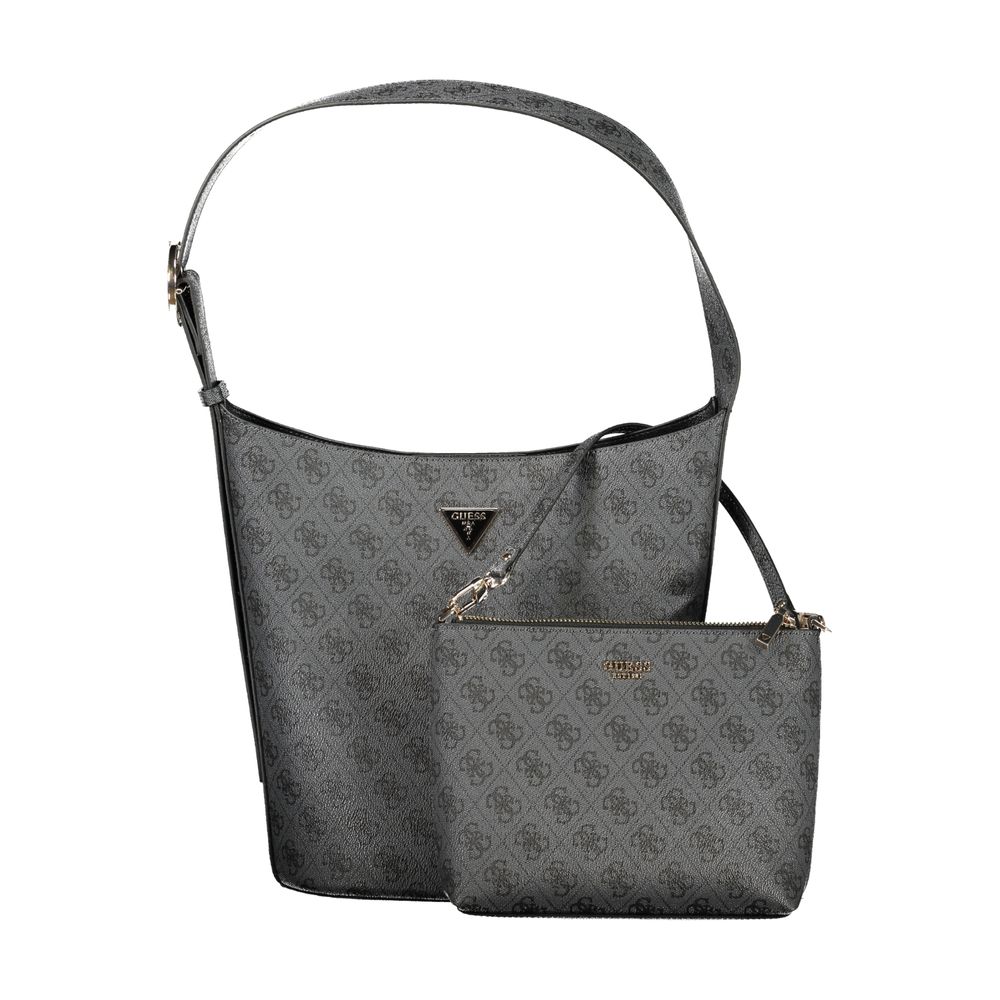 Guess Jeans Black Polyurethane Women Handbag - Luxury Boutique Co