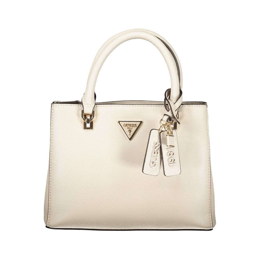 Guess Jeans Beige Polyurethane Women Handbag - Luxury Boutique Co