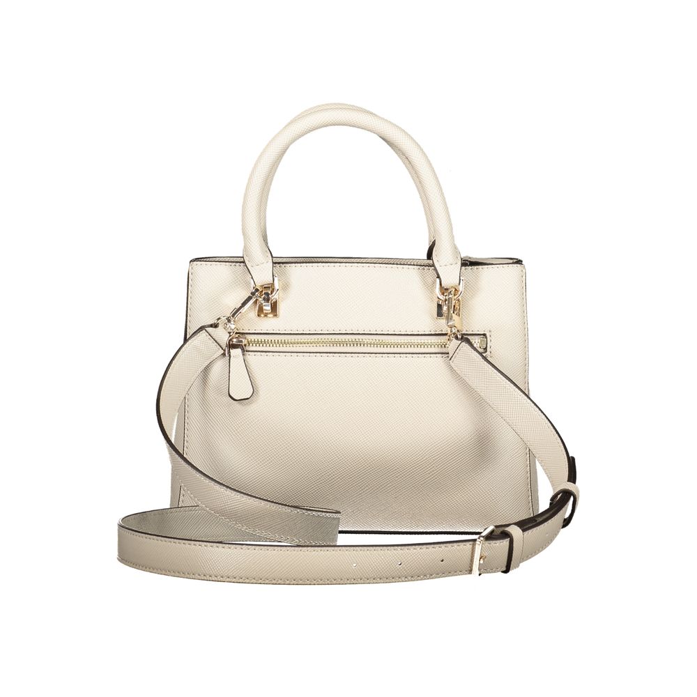 Guess Jeans Beige Polyurethane Women Handbag - Luxury Boutique Co