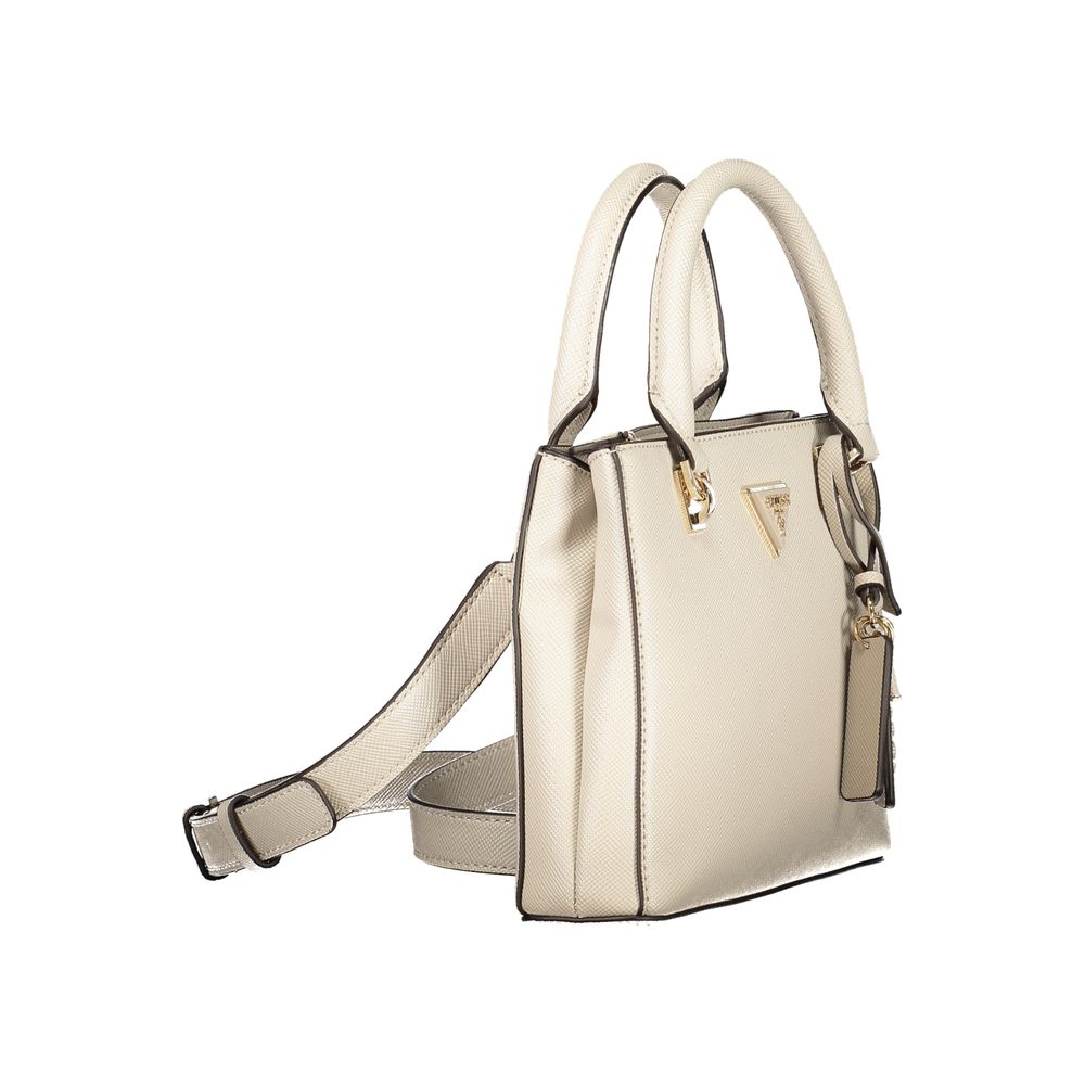Guess Jeans Beige Polyurethane Women Handbag - Luxury Boutique Co