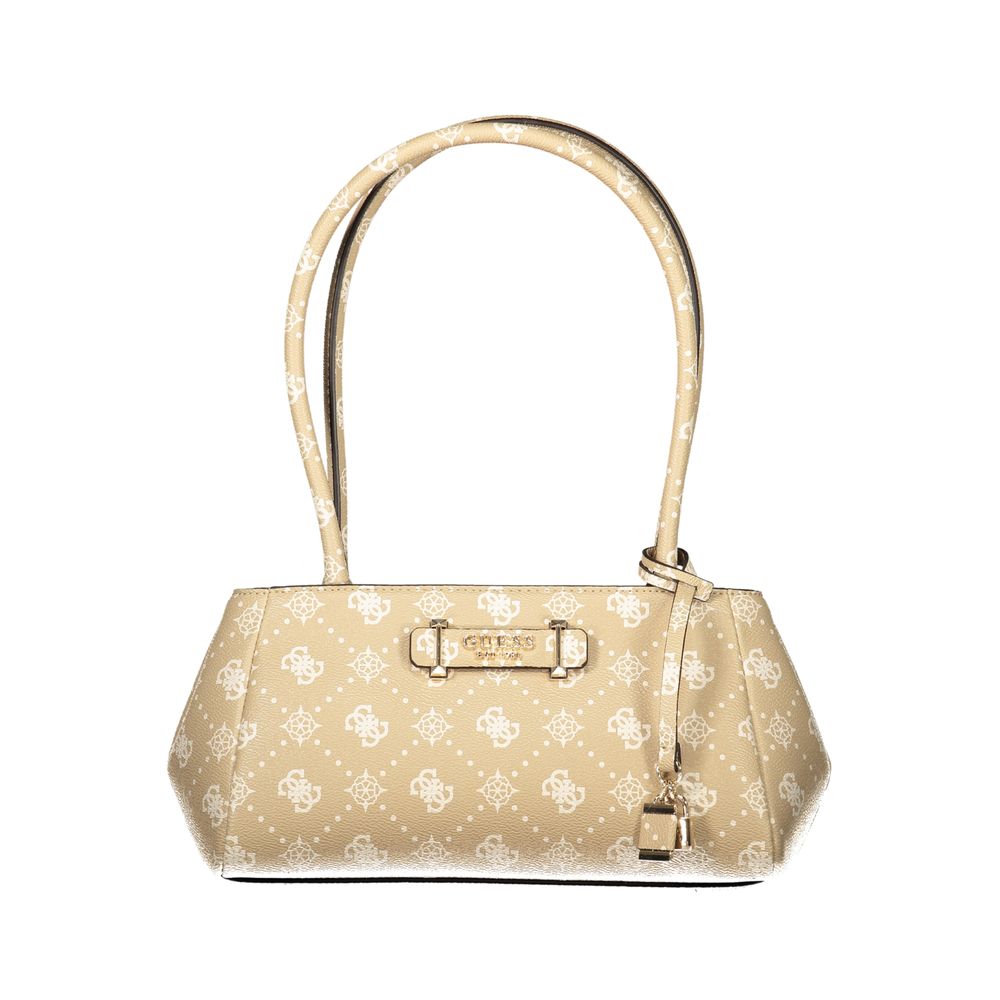 Guess Jeans Beige Polyurethane Women Handbag - Luxury Boutique Co
