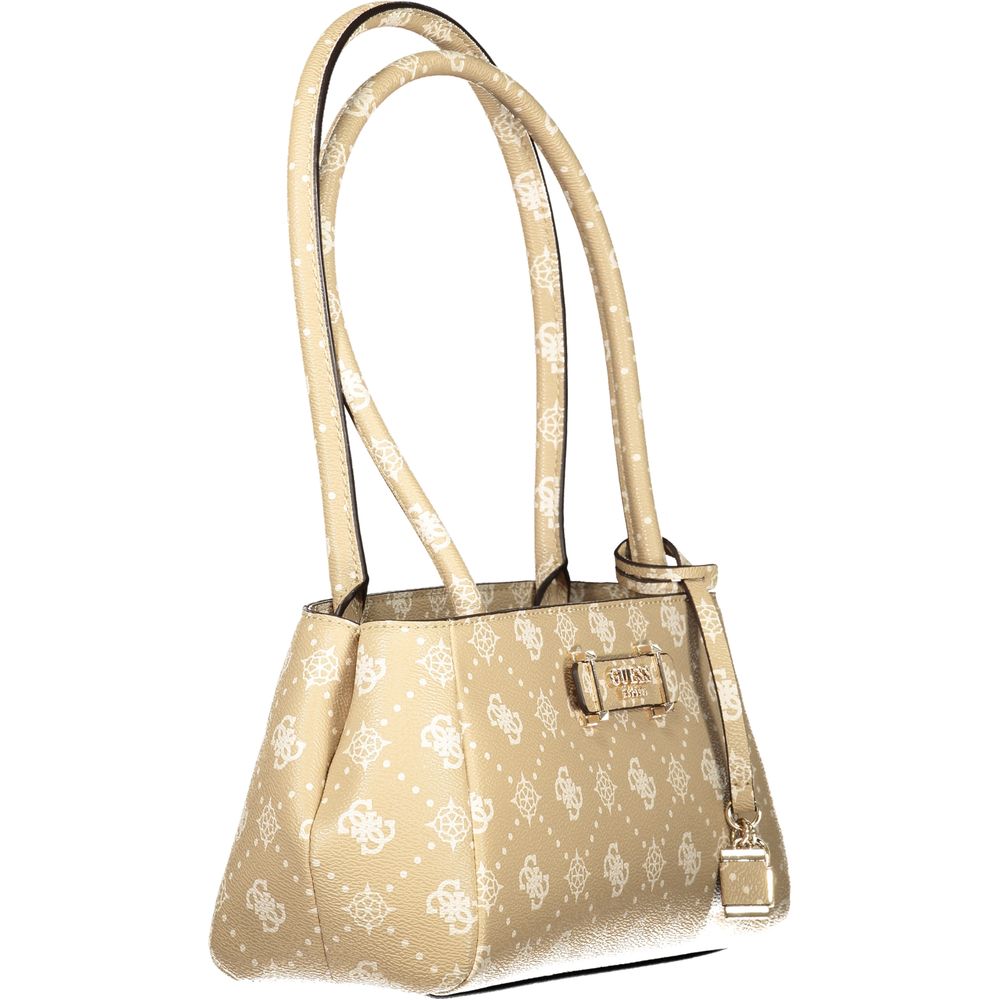Guess Jeans Beige Polyurethane Women Handbag - Luxury Boutique Co