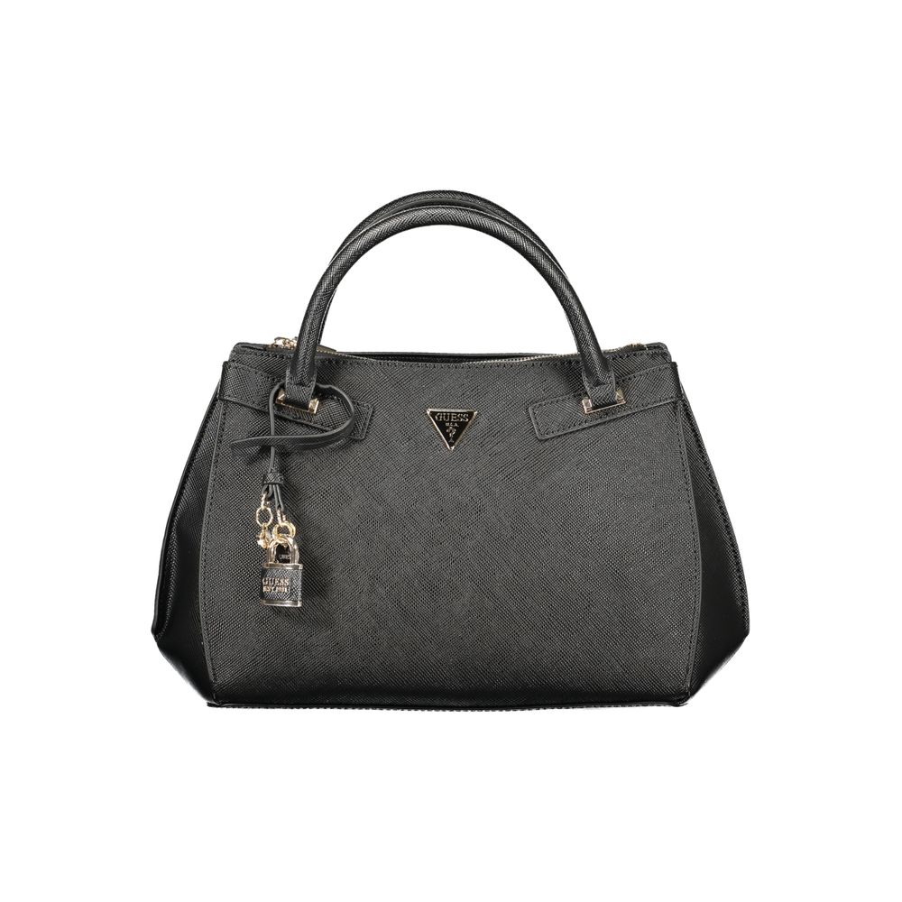 Guess Jeans Black Polyurethane Women Handbag - Luxury Boutique Co