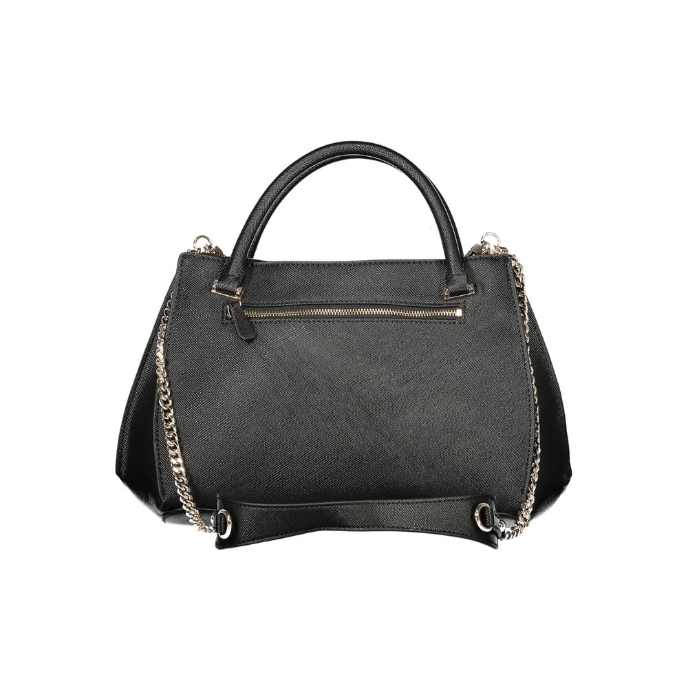Guess Jeans Black Polyurethane Women Handbag - Luxury Boutique Co