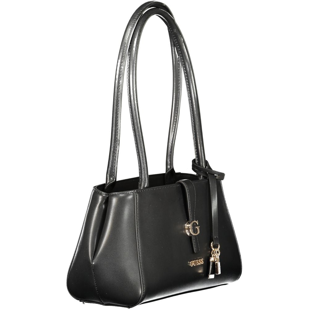 Guess Jeans Nero Poliuretano Donna Shoulder Bag - Luxury Boutique Co