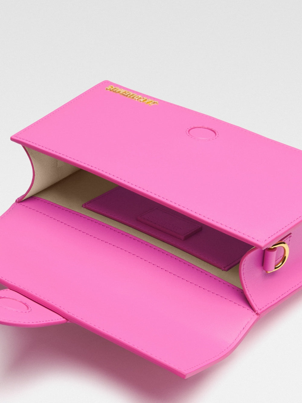 Jacquemus Neon Pink Leather Le Grand Bambino Handbag - Luxury Boutique Co