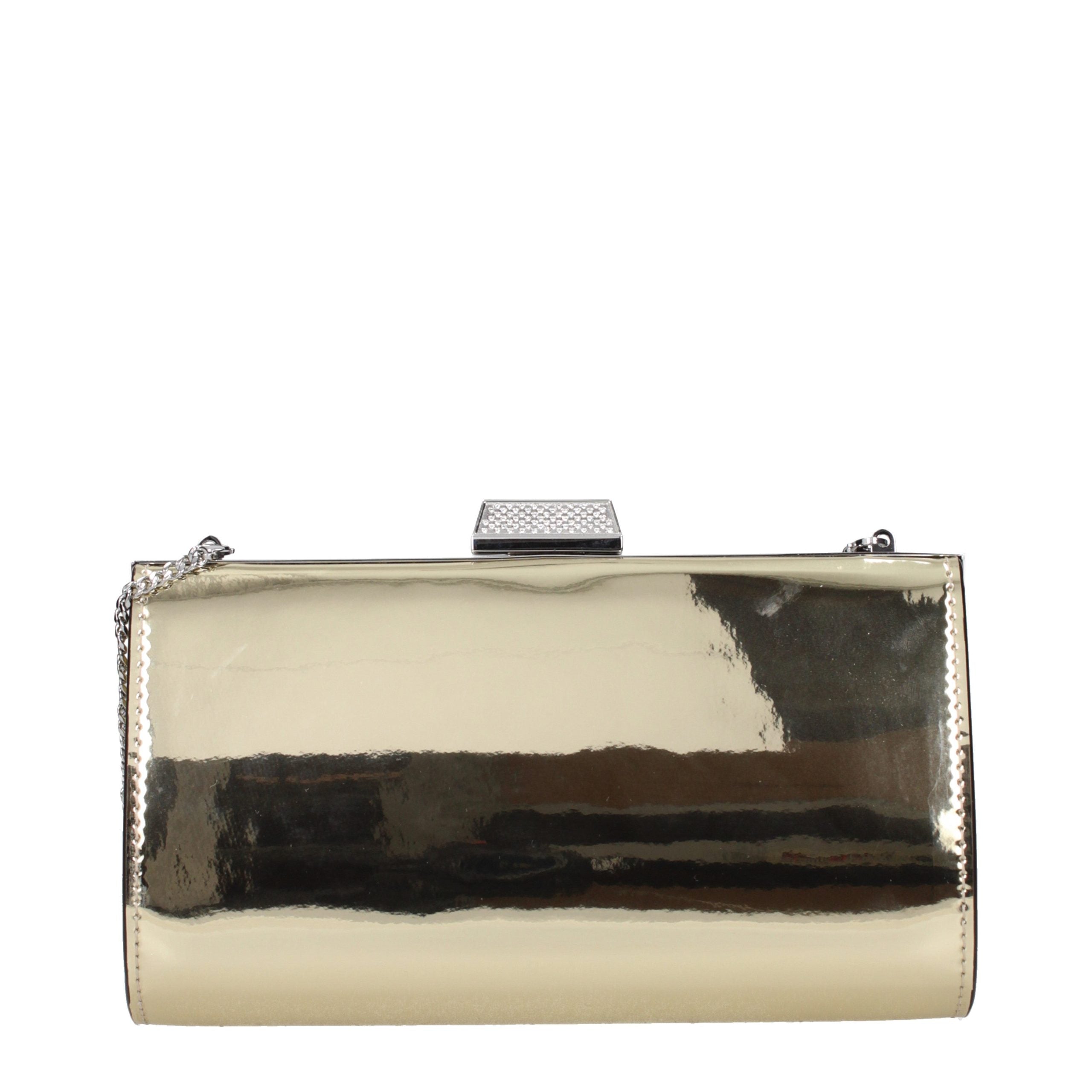 Jimmy Choo Gold Leather Clutch Bag - Luxury Boutique Co