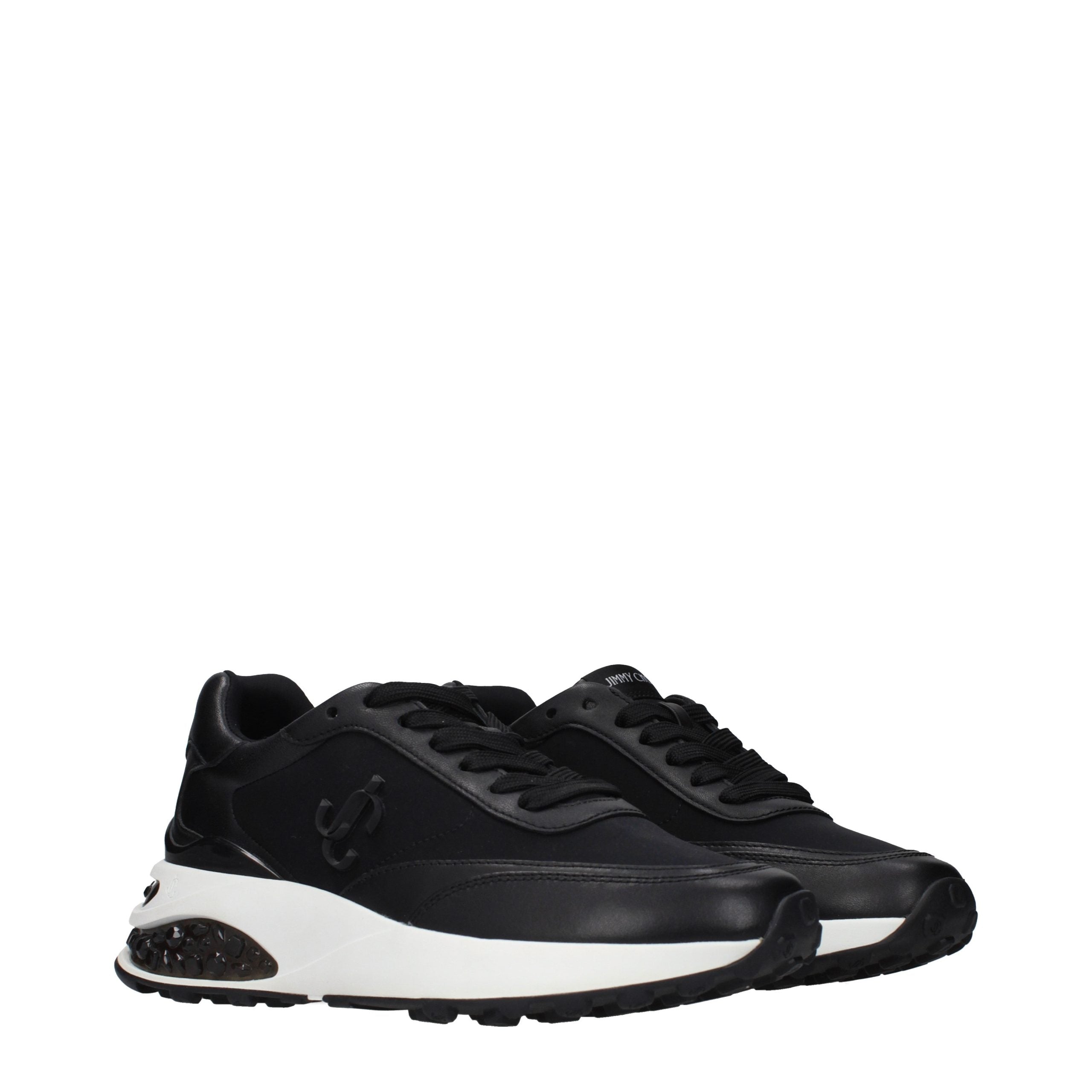 Jimmy Choo Black Fabric Athletic Sneakers - Luxury Boutique Co