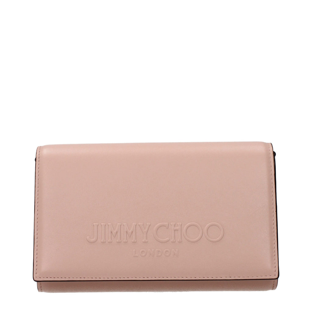 Jimmy Choo Pink Leather Clutch Bag - Luxury Boutique Co