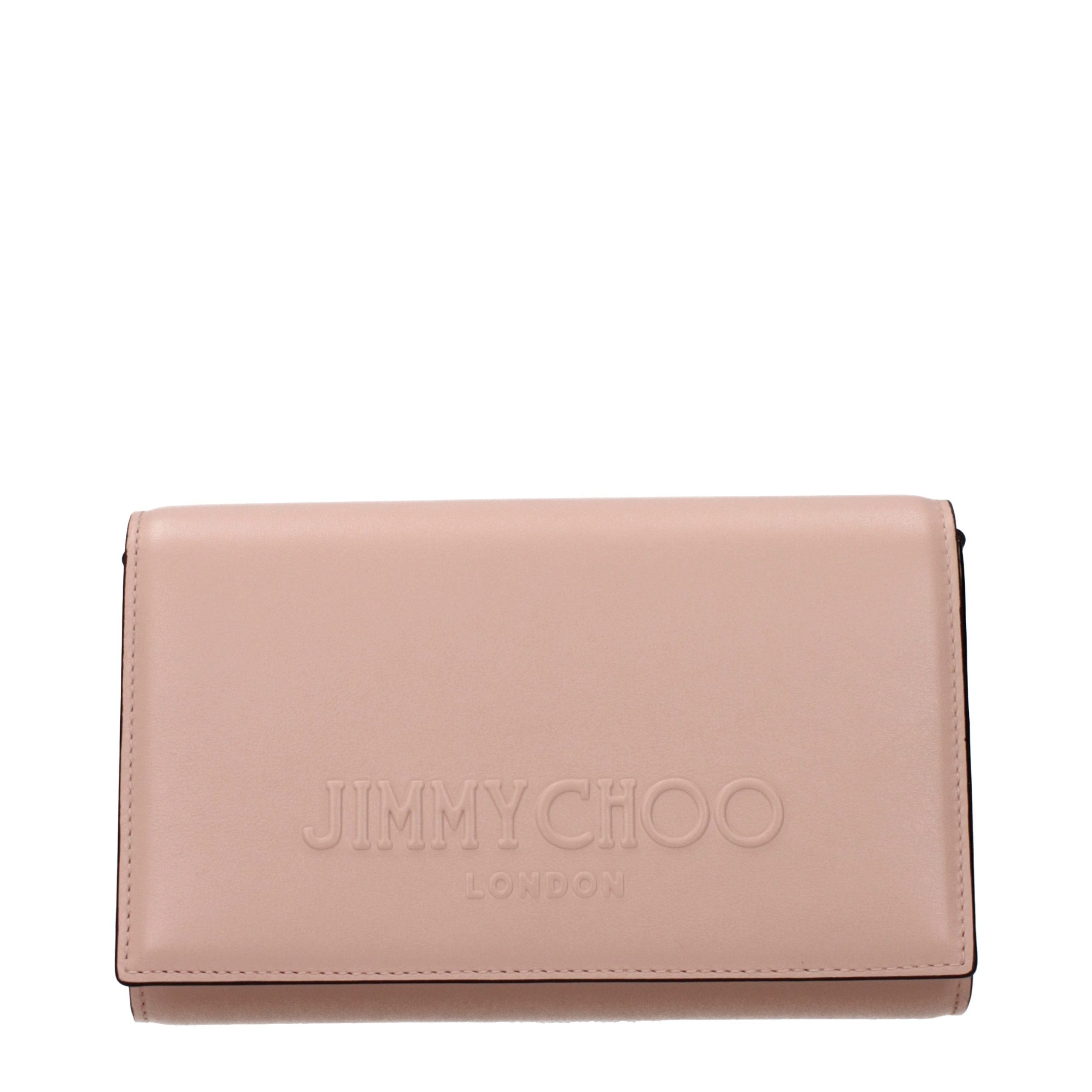 Jimmy Choo Pink Leather Clutch Bag - Luxury Boutique Co