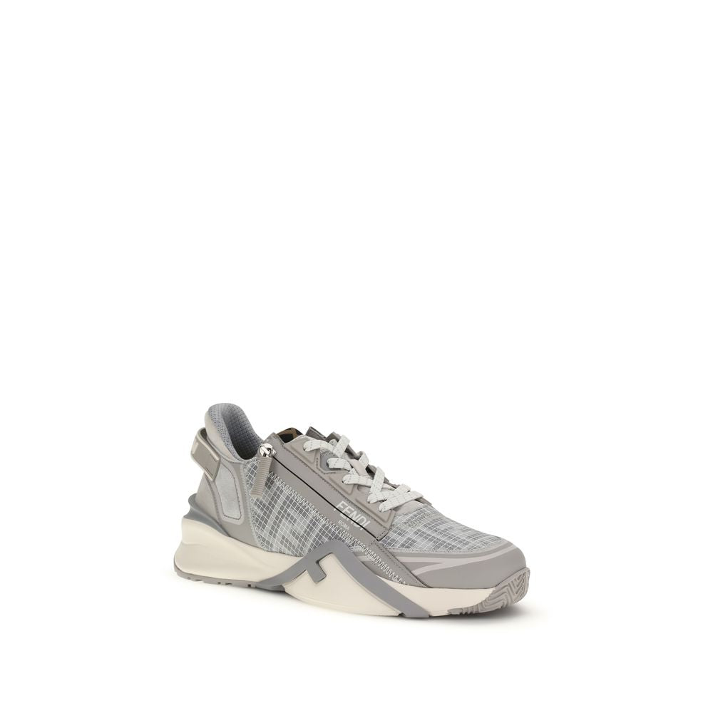 Fendi Gray Polyester Athletic Sneakers - Luxury Boutique Co