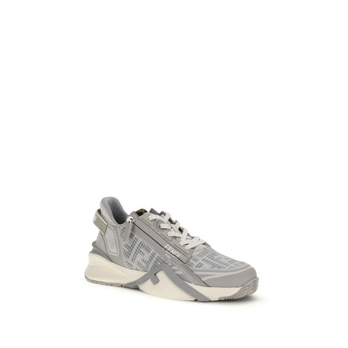 Fendi Gray Polyester Athletic Sneakers - Luxury Boutique Co