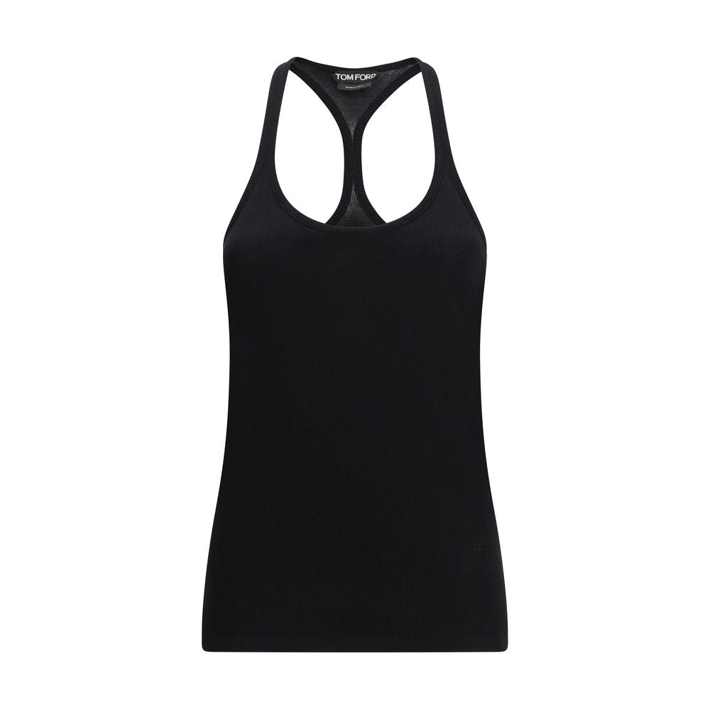 Tom Ford Black Silk Tank Tops - Luxury Boutique Co