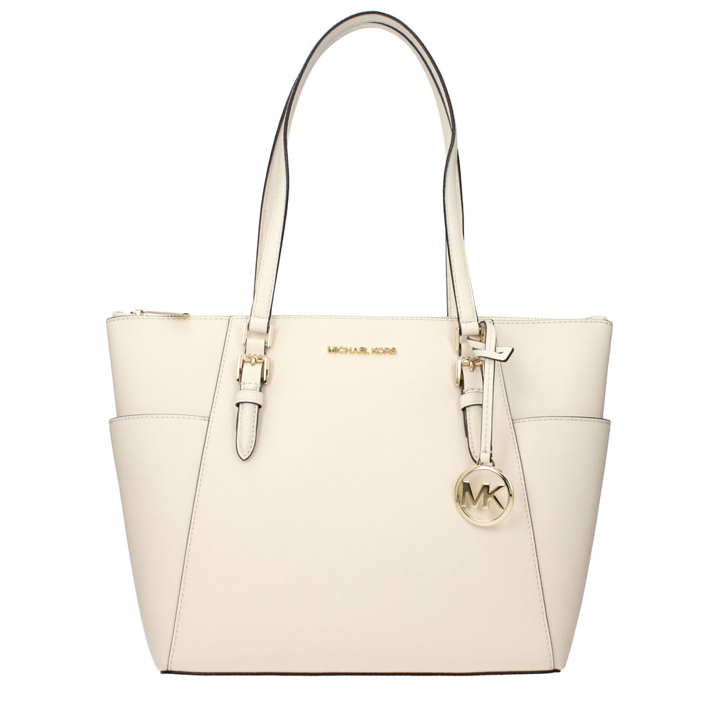 Michael Kors Beige Leather Shoulder Bag - Luxury Boutique Co