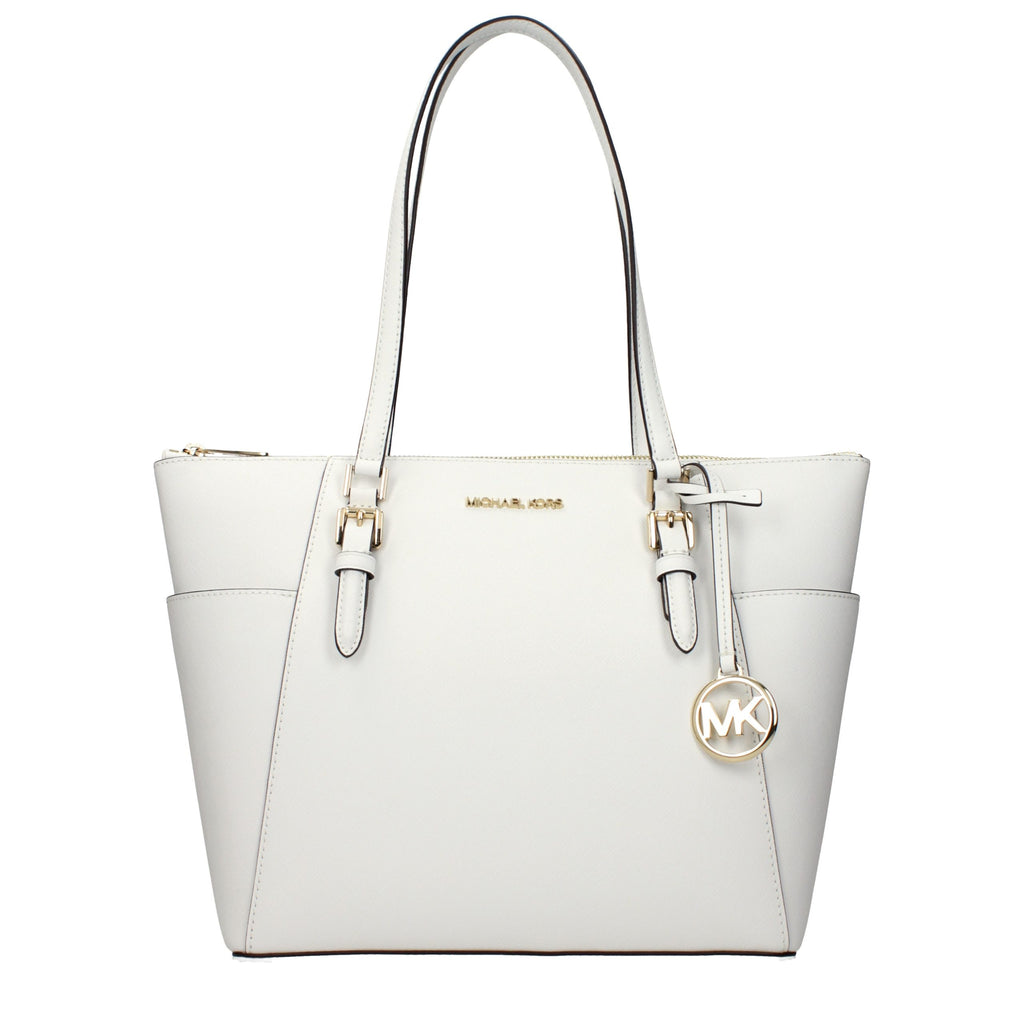 Michael Kors White Leather Shoulder Bag - Luxury Boutique Co