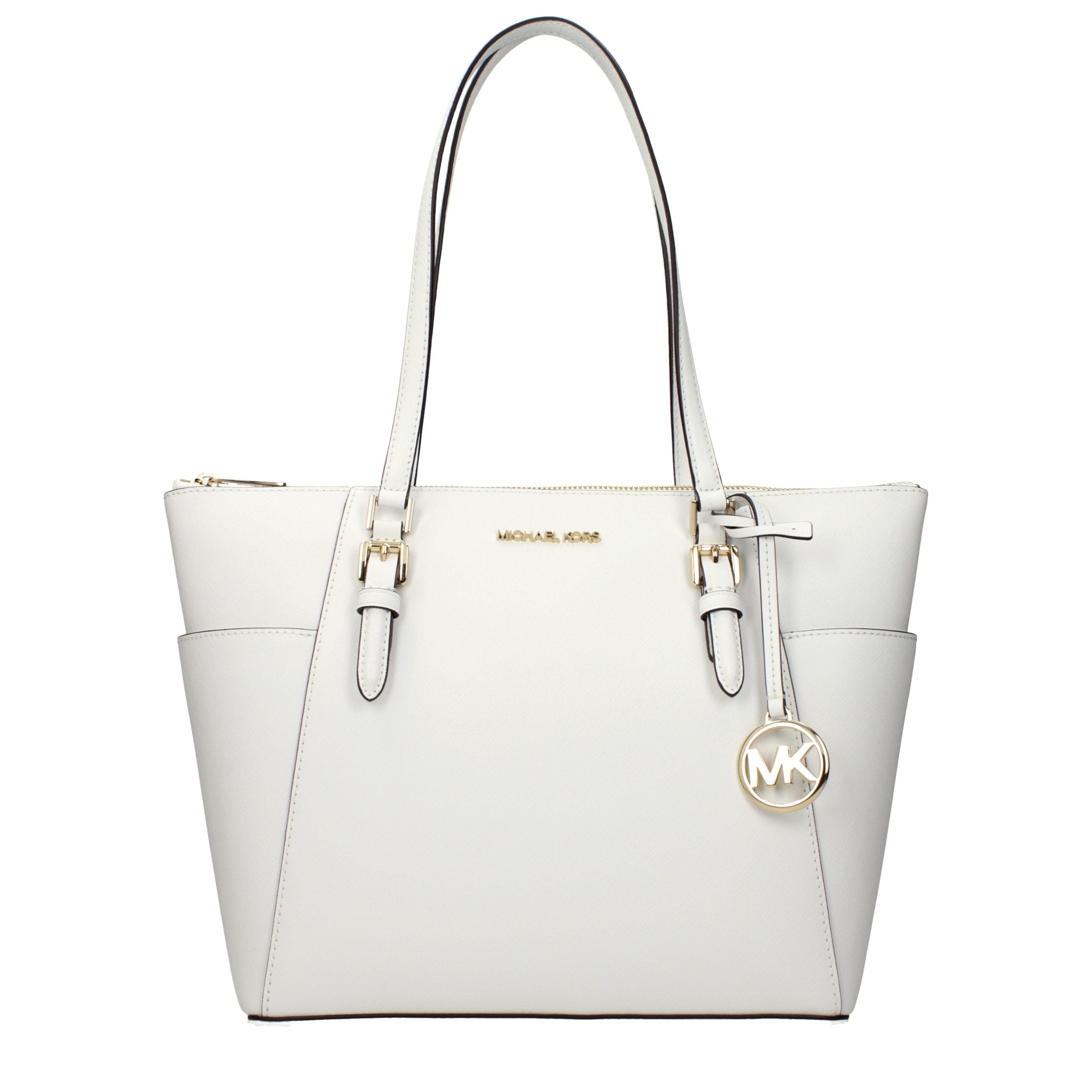 Michael Kors White Leather Shoulder Bag - Luxury Boutique Co