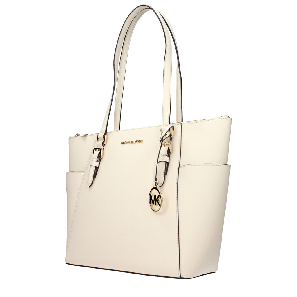 Michael Kors Beige Leather Shoulder Bag - Luxury Boutique Co