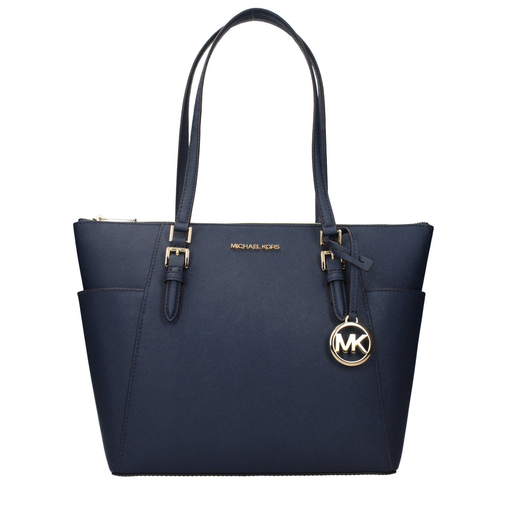 Michael Kors Blue Leather Shoulder Bag - Luxury Boutique Co