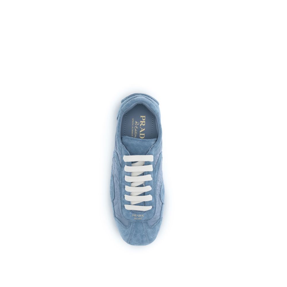 Prada Blue Lamb Ovis Aries Aries Athletic Sneakers - Luxury Boutique Co