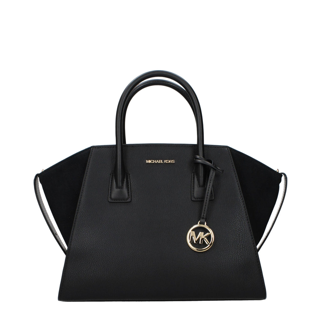 Michael Kors Black Leather Handbag - Luxury Boutique Co