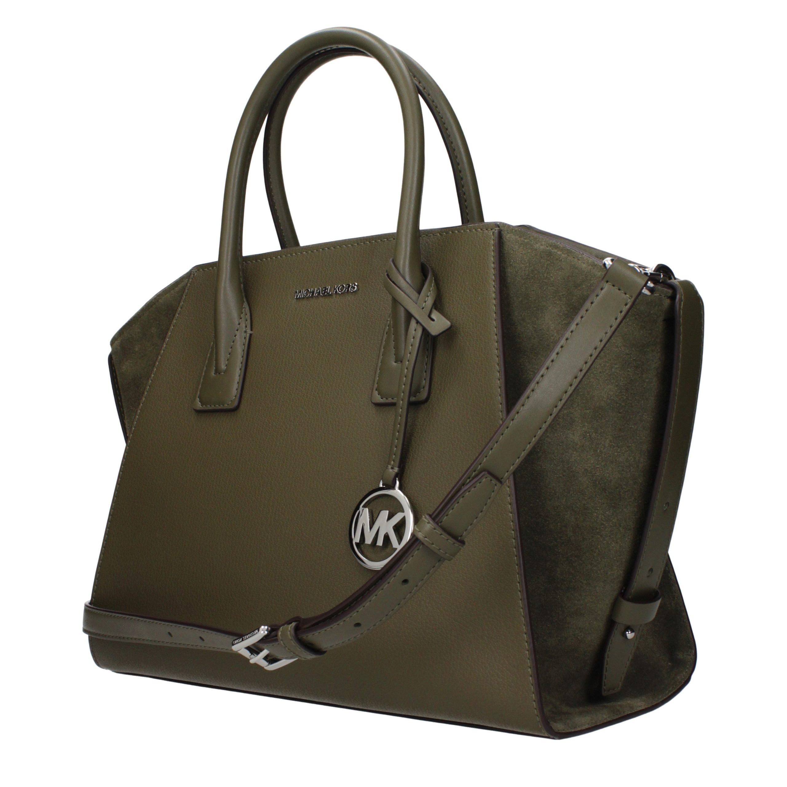 Michael Kors Green Leather Handbag - Luxury Boutique Co