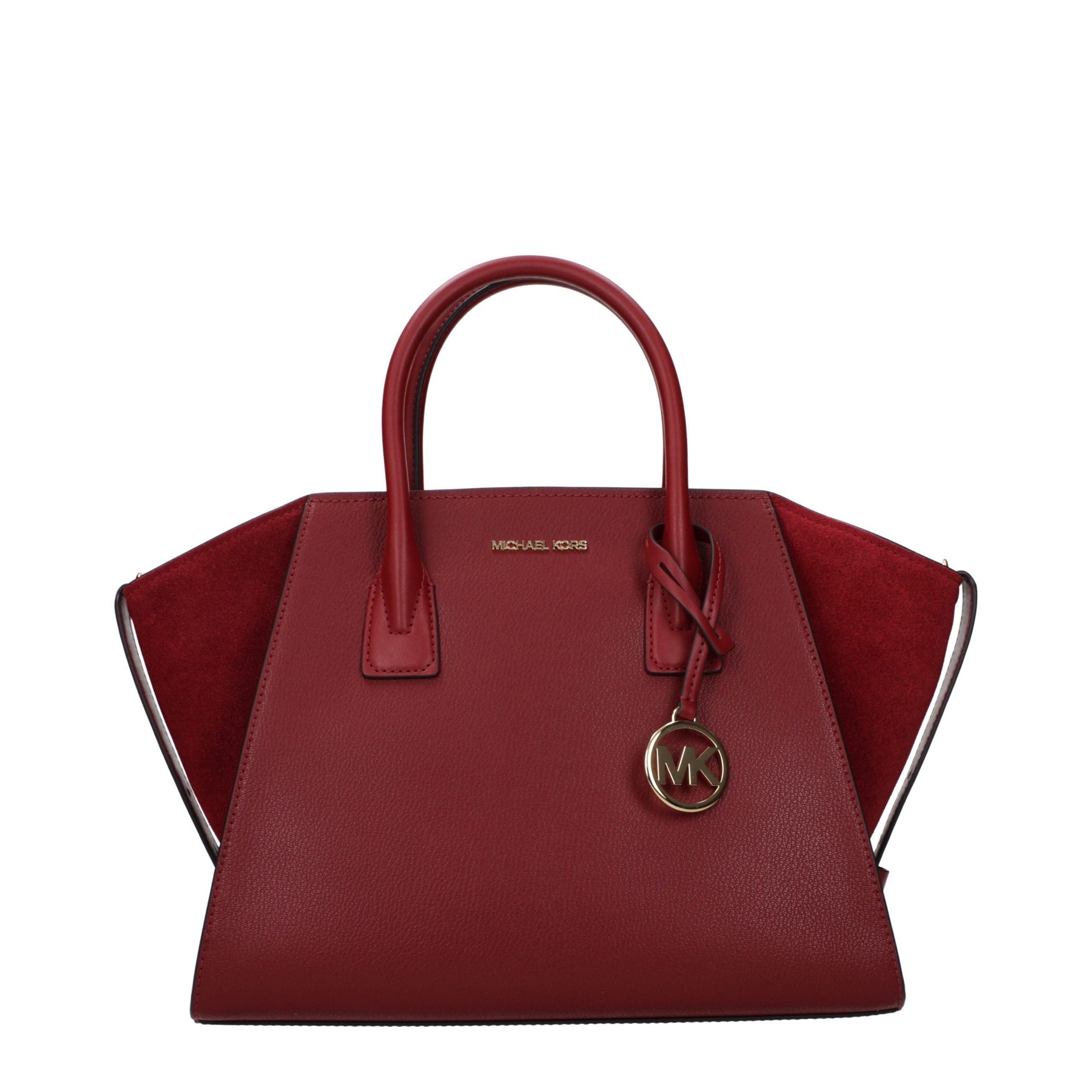 Michael Kors Red Leather Handbag - Luxury Boutique Co