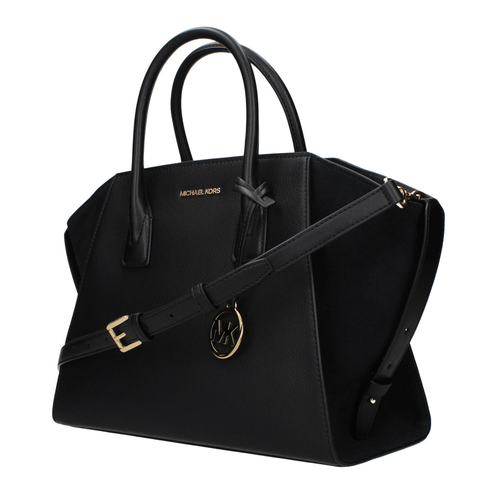 Michael Kors Black Leather Handbag - Luxury Boutique Co