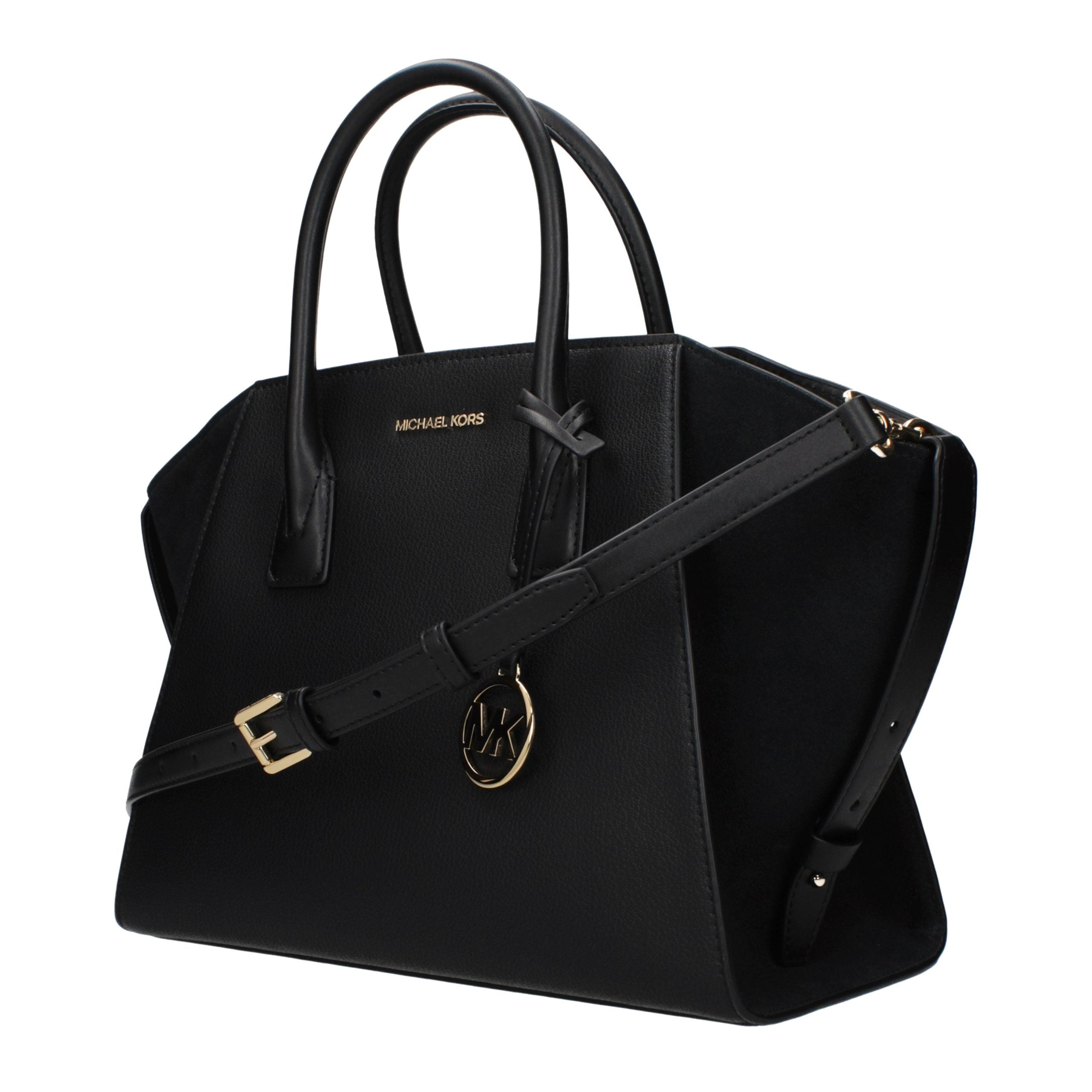 Michael Kors Black Leather Handbag - Luxury Boutique Co
