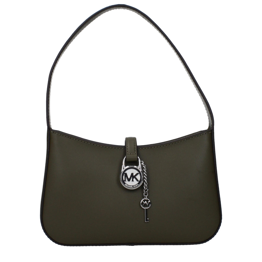 Michael Kors Green Leather Handbag - Luxury Boutique Co