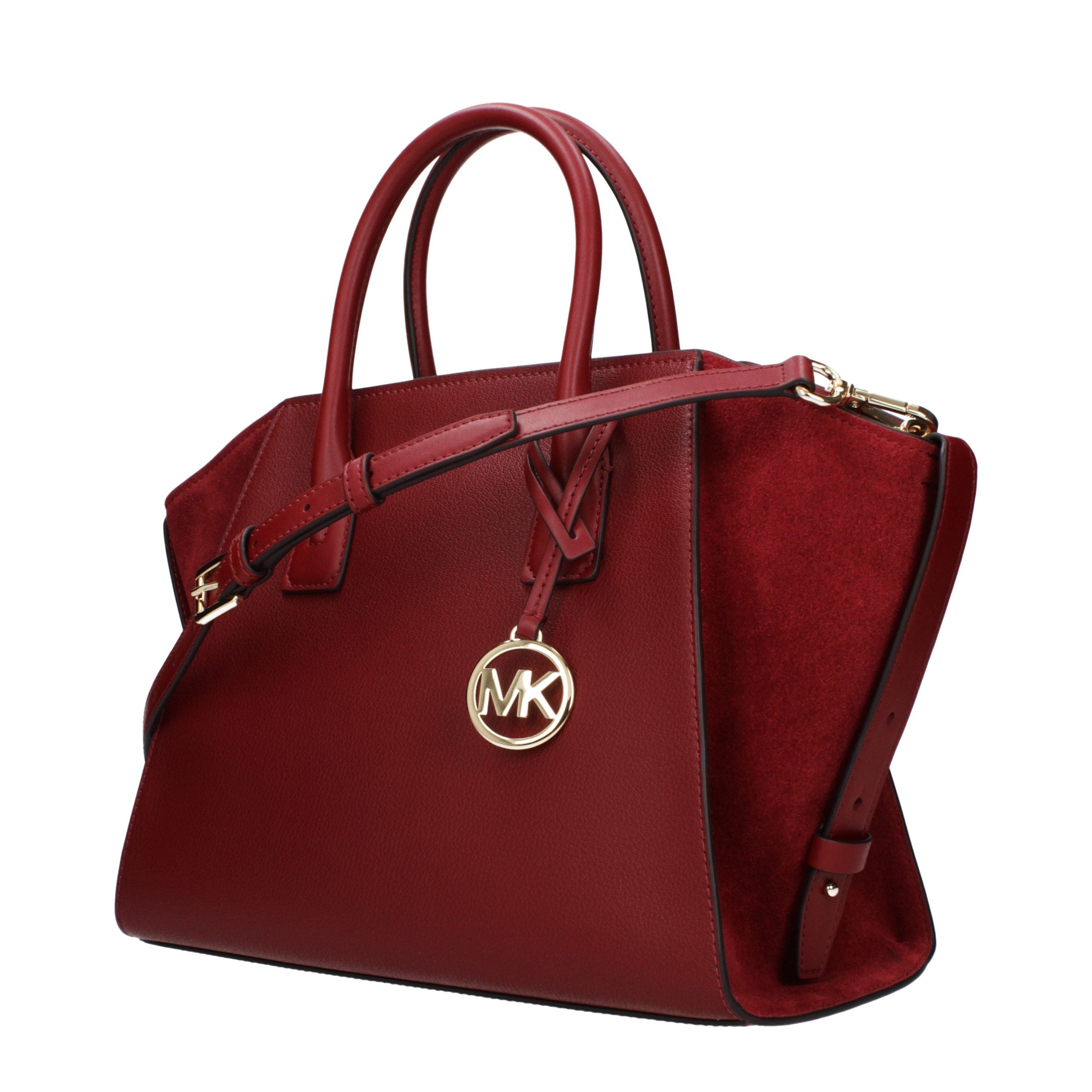 Michael Kors Red Leather Handbag - Luxury Boutique Co