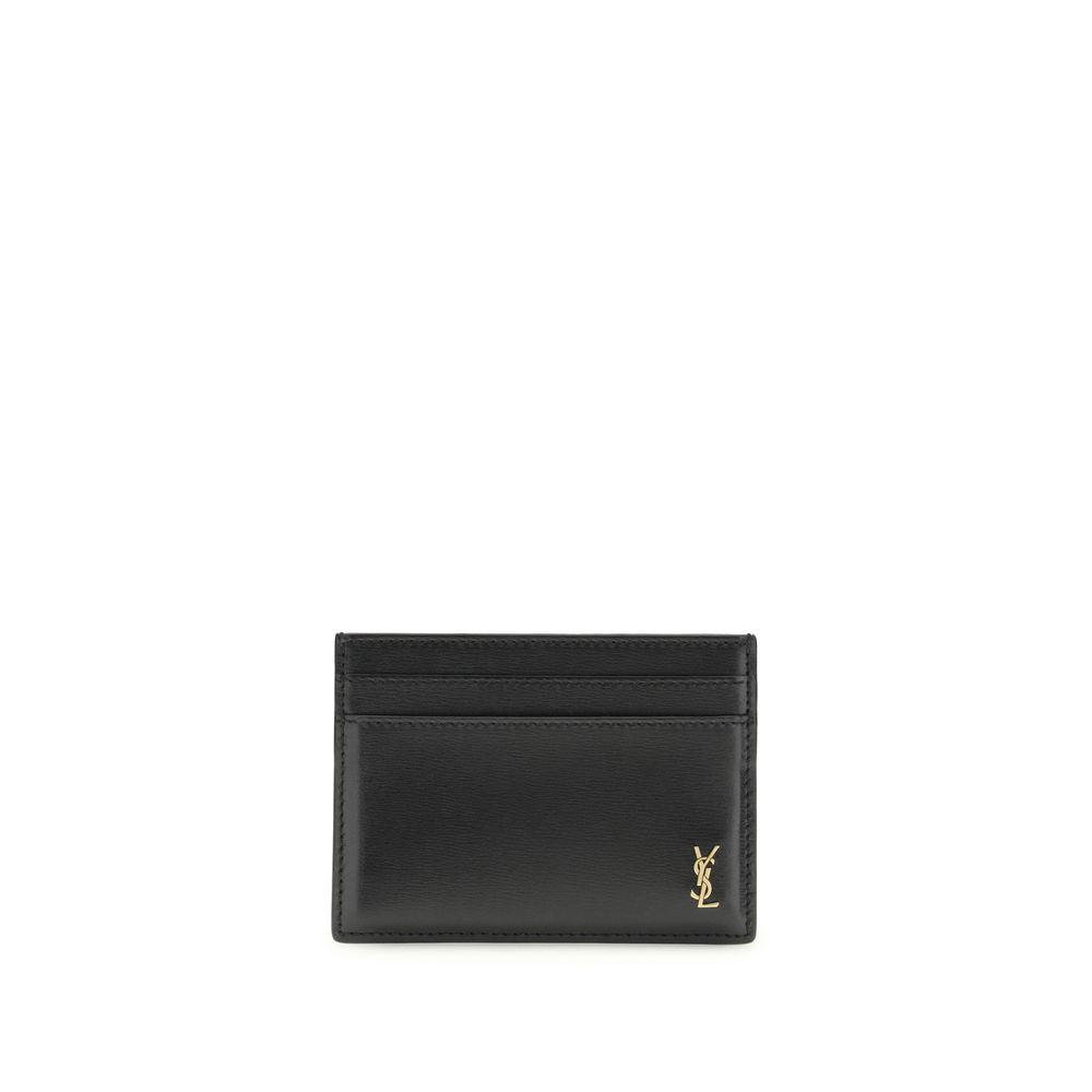 Saint Laurent Black Calf Leather Bos Taurus Wallet - Luxury Boutique Co
