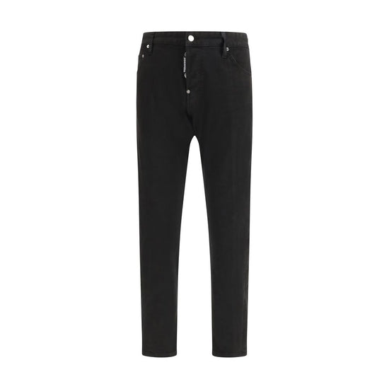 Dsquared² Black Cotton Slim Fit Jeans