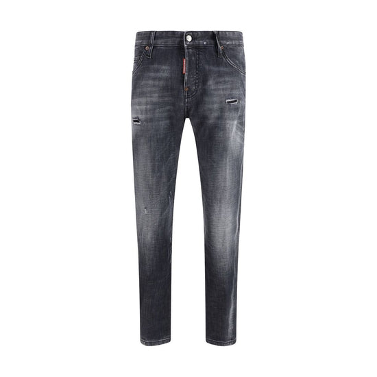 Dsquared² Black Cotton Slim Fit Jeans