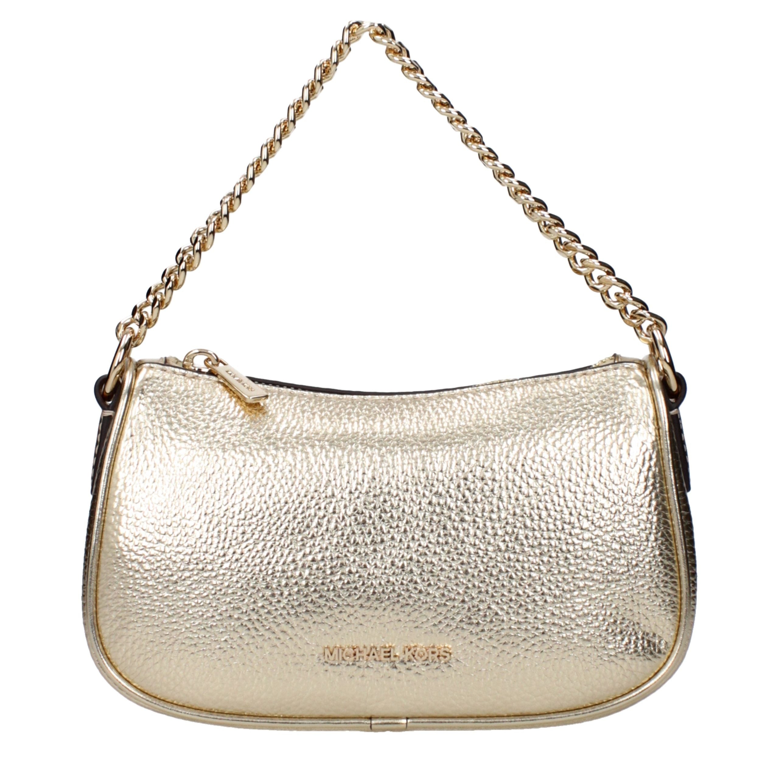 Michael Kors Gold Leather Handbag - Luxury Boutique Co