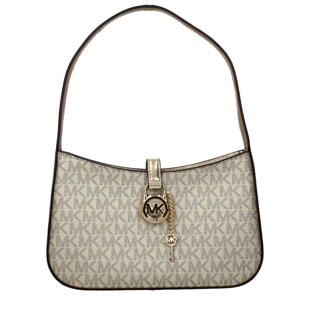 Michael Kors Gold Fabric Handbag - Luxury Boutique Co