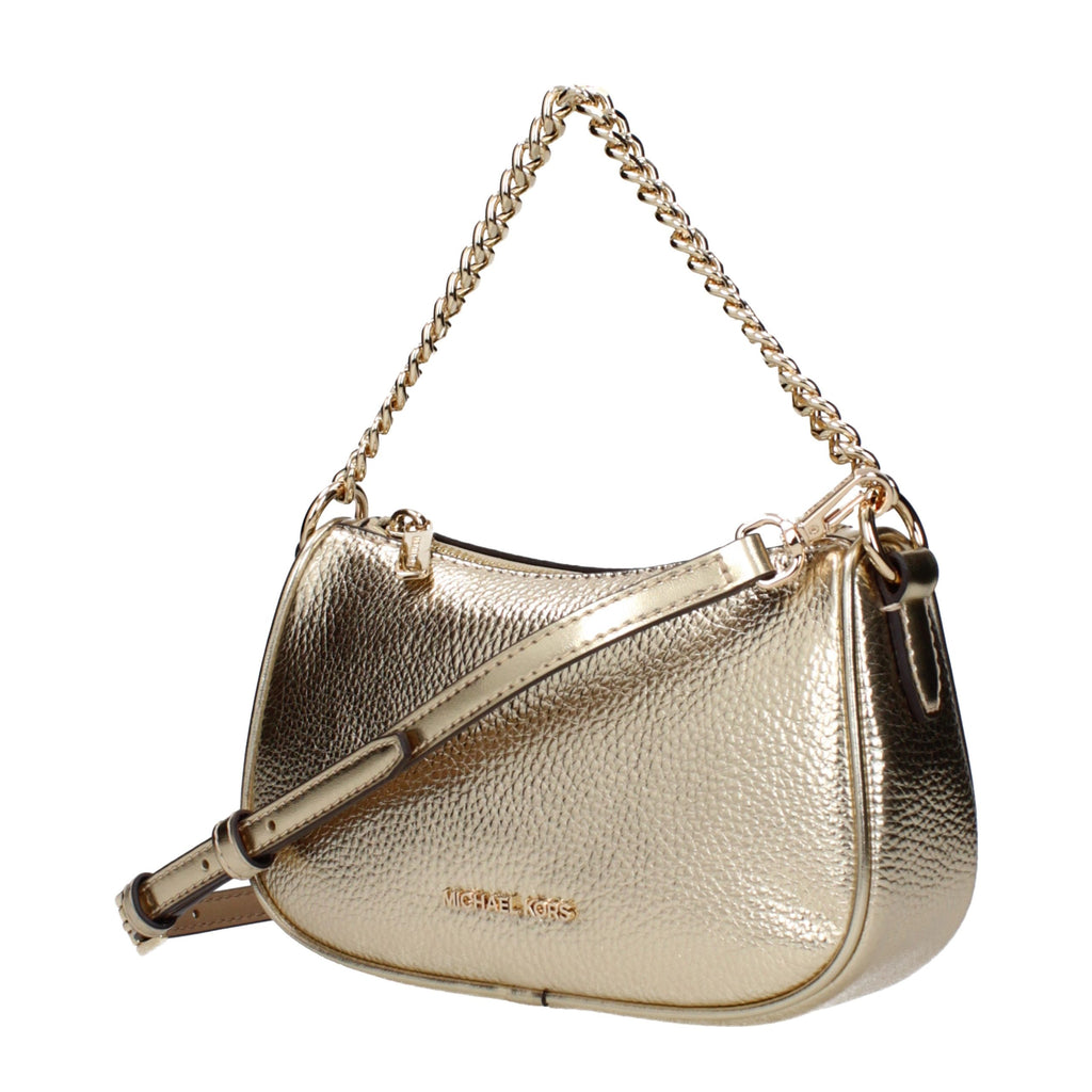 Michael Kors Gold Leather Handbag - Luxury Boutique Co