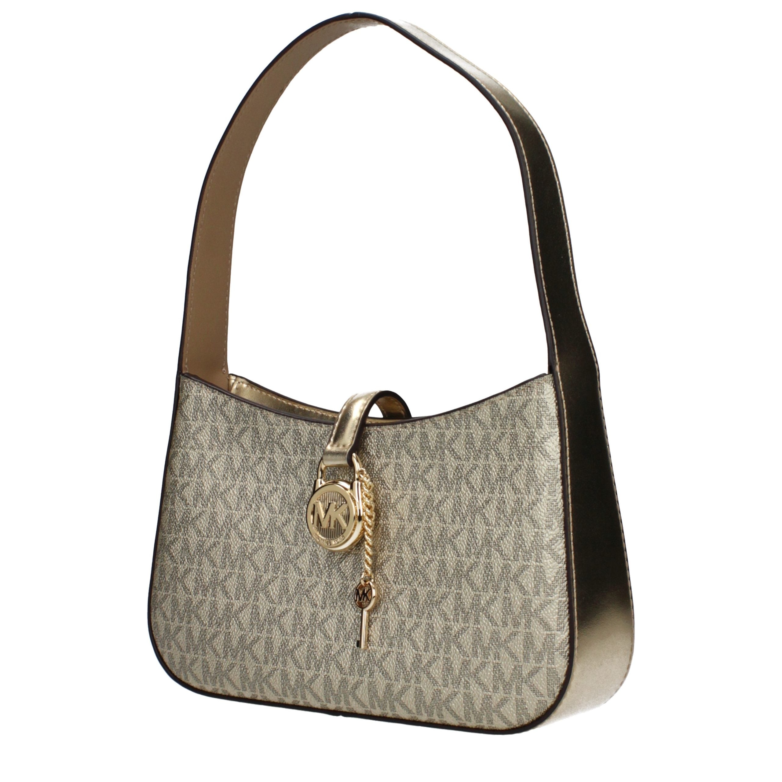 Michael Kors Gold Fabric Handbag - Luxury Boutique Co