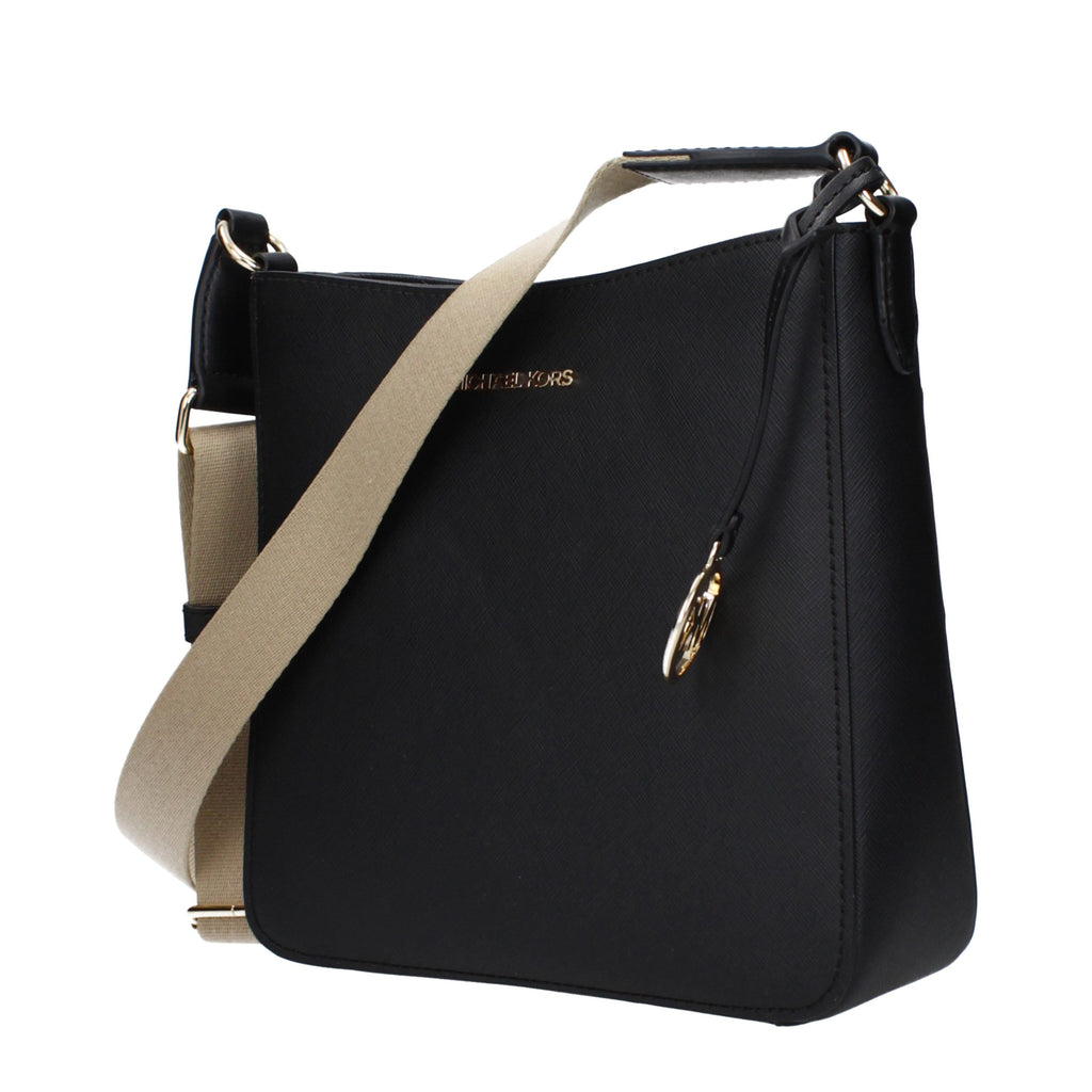 Michael Kors Black Leather Crossbody Bag - Luxury Boutique Co
