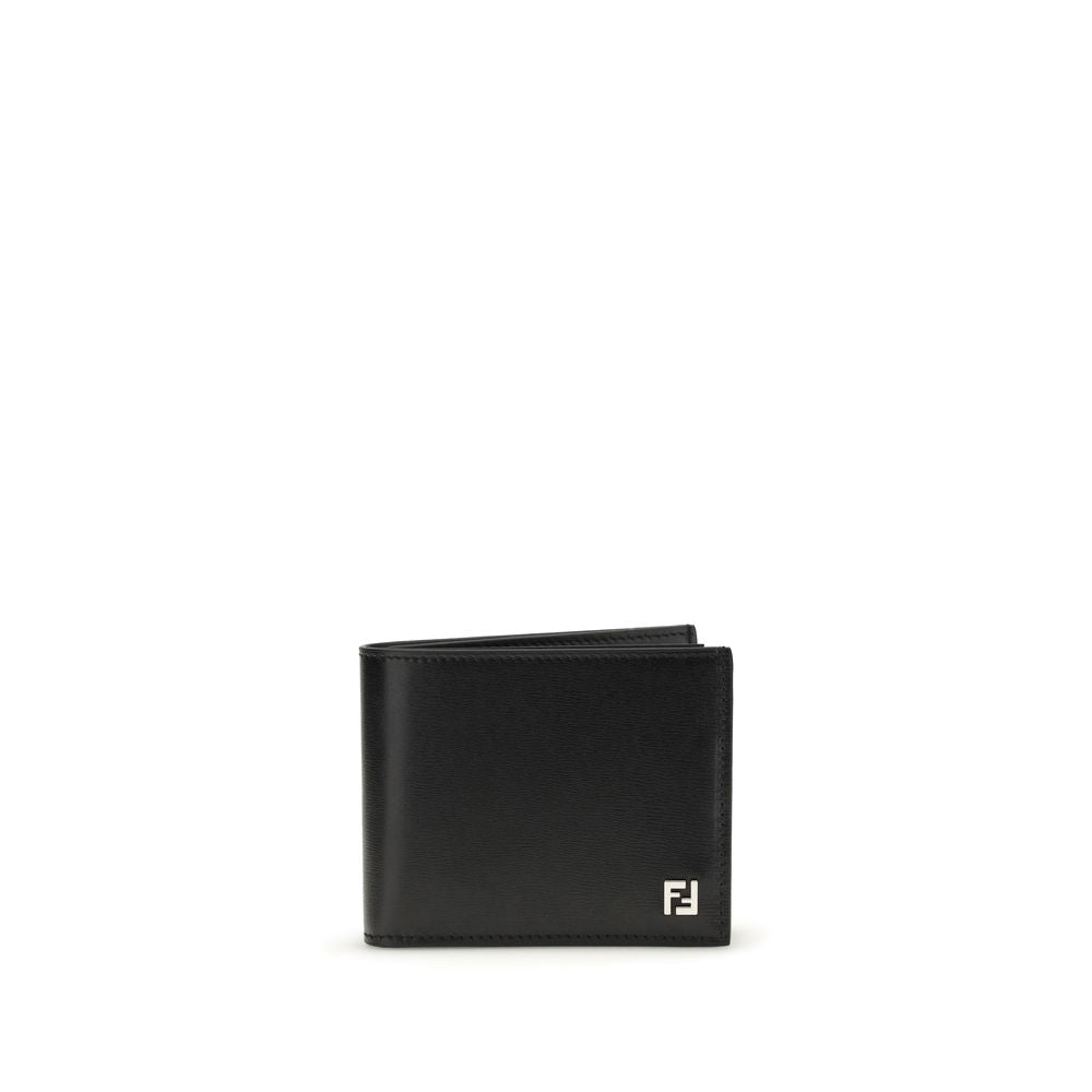 Fendi Black Calf Leather Bos Taurus Wallet - Luxury Boutique Co