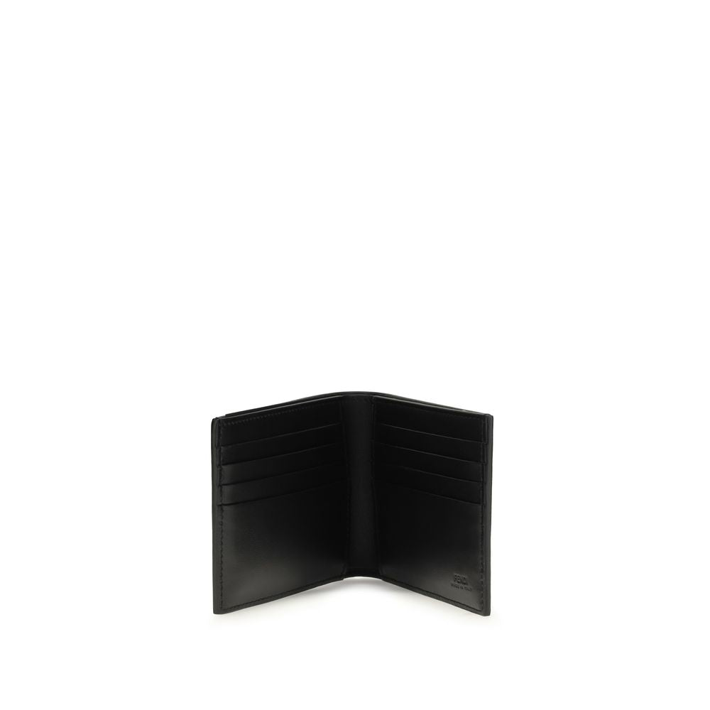Fendi Black Calf Leather Bos Taurus Wallet - Luxury Boutique Co